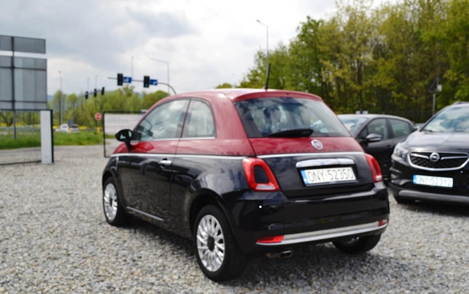 Fiat 500 cena 36900 przebieg: 41000, rok produkcji 2016 z Paczków małe 529